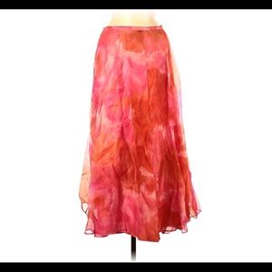 Redwood court Silk midaxi skirt